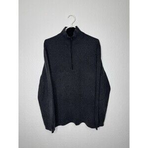 Banana Republic Silk Cashmere Blend Quarter Zip Sweater Men's XL Pullover Dad